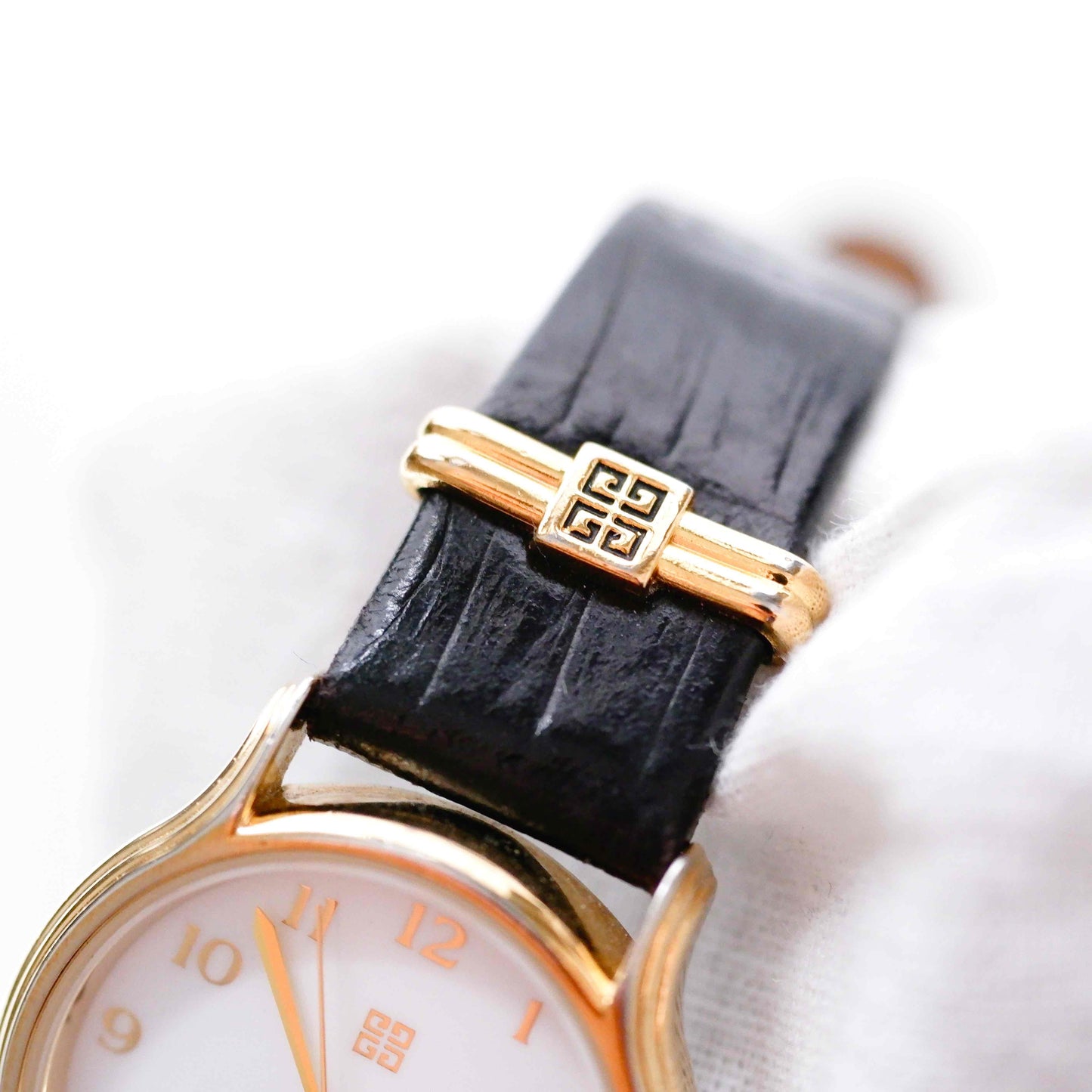 Givenchy Vintage Watch: Ladies 90s Golden with White Dial