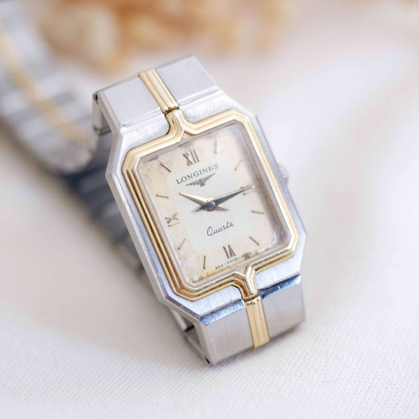 Longines Flagship Vintage Ladies Watch: 90s Golden Two-Tone Classic, Slight Left Side