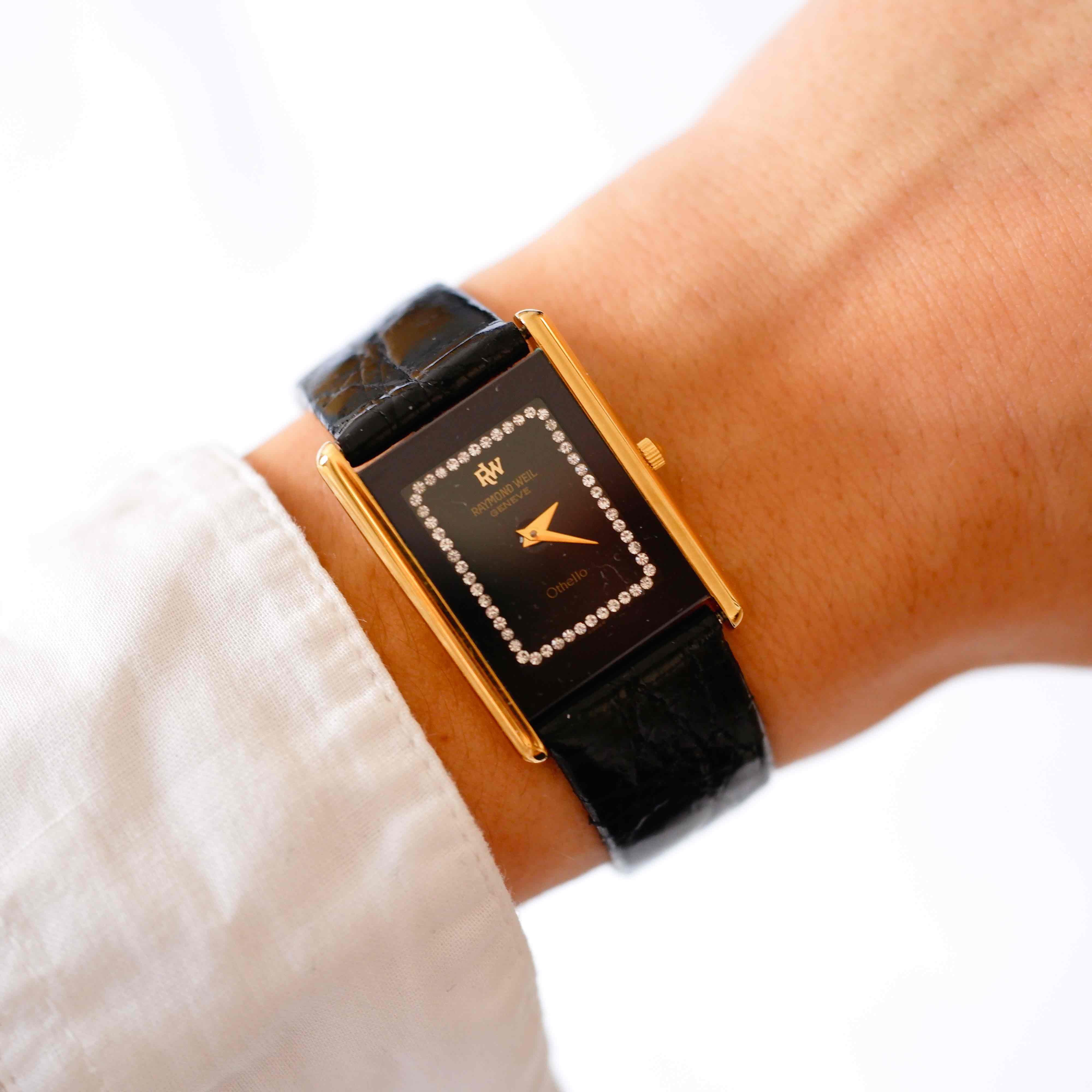 【激レア】RAYMOND WEIL Othello ゴールド　腕時計 Vintage 31mm Raymond Weil Othello Ladies Quartz Wristwatch