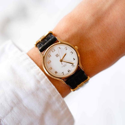 Givenchy Vintage Watch: Ladies 90s Golden with White Dial