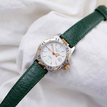 Certina DS Vintage: Ladies Watch 90s Two Tone Classic White Dial NOS