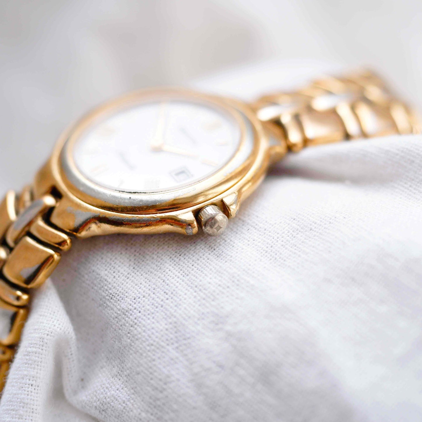 Zenith Vintage Acropolis: Ladies 80s Gold White Dial