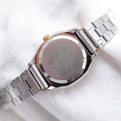 Eterna Vintage Tank Style: Ladies 80s White Dial Two Tone