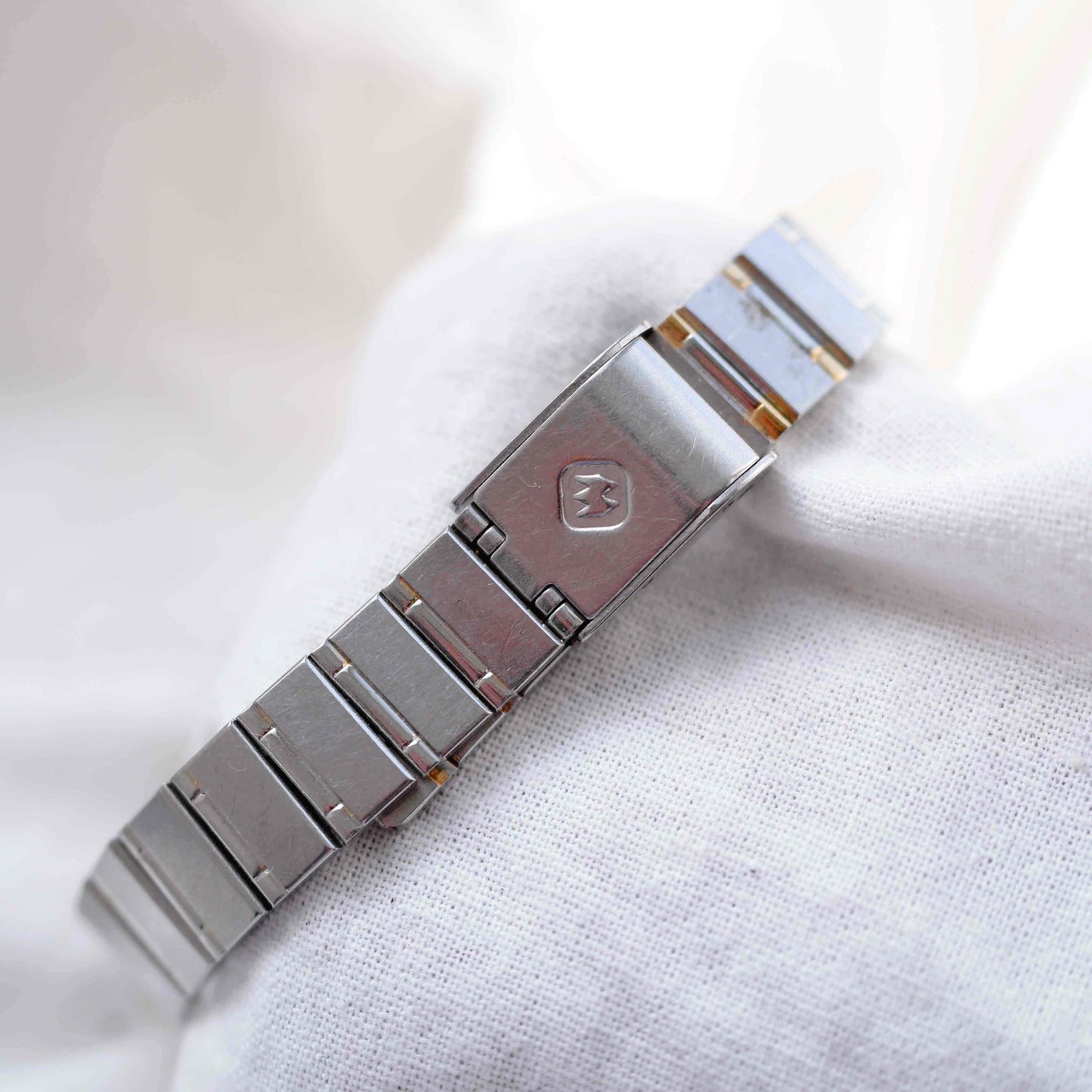 Eterna Vintage Tank Style: Ladies 80s White Dial Two Tone