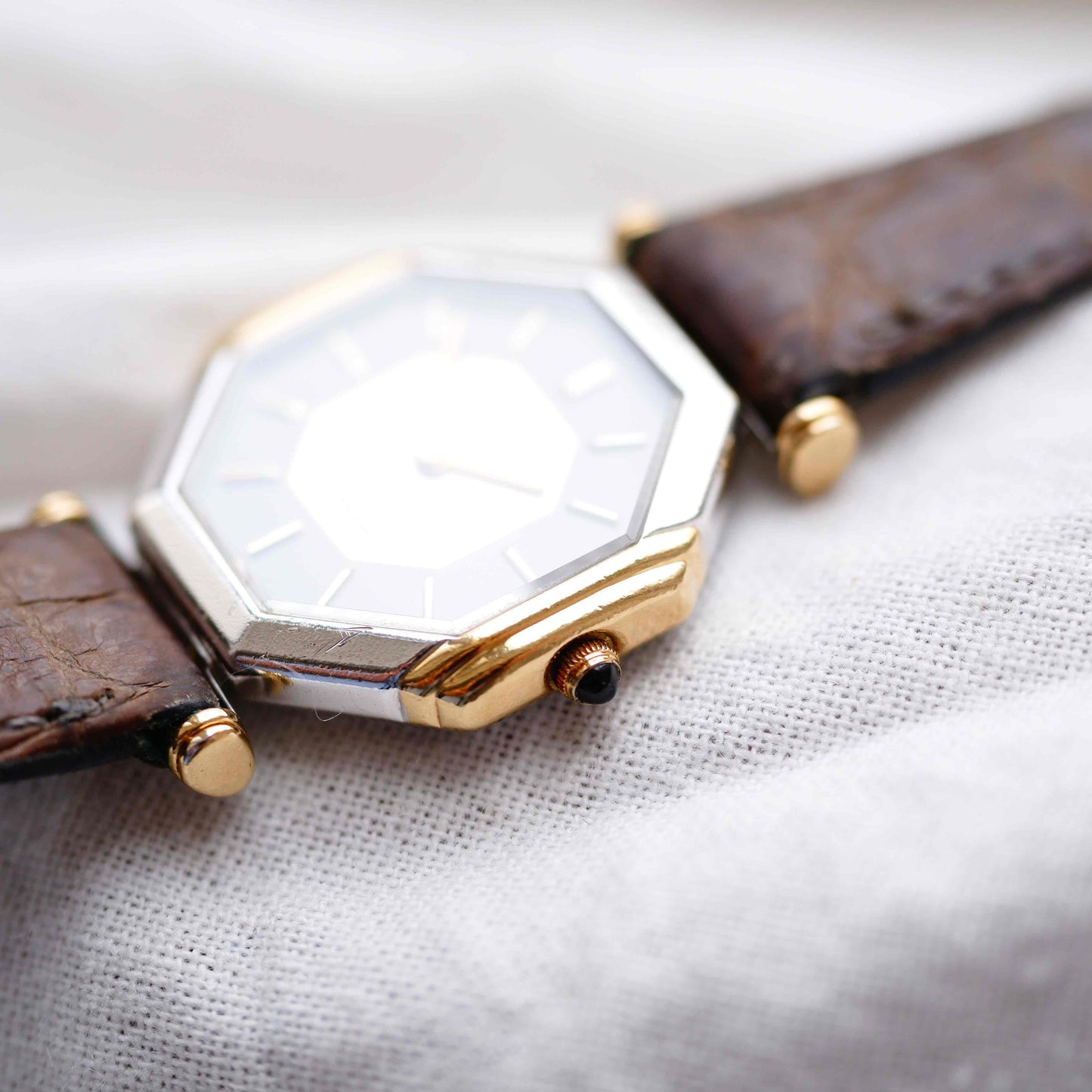 Seiko Lassale Centennial : Ultra-Rare Ladies 80s Two Tone Gold Gray and Black Dial with Box