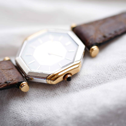 Seiko Lassale Centennial : Ultra-Rare Ladies 80s Two Tone Gold Gray and Black Dial with Box