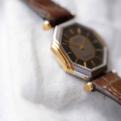 Seiko Lassale Centennial : Ultra-Rare Ladies 80s Two Tone Gold Gray and Black Dial with Box