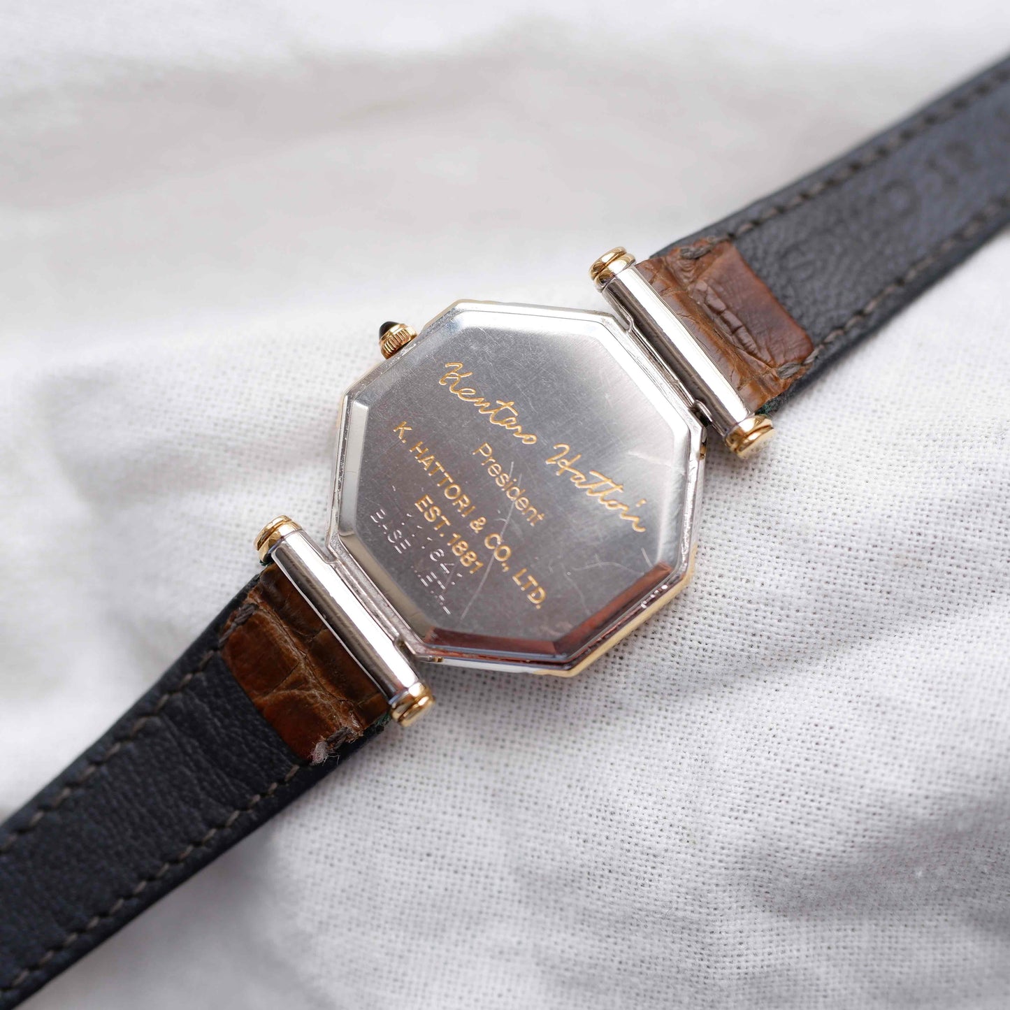 Seiko Lassale Centennial : Ultra-Rare Ladies 80s Two Tone Gold Gray and Black Dial with Box