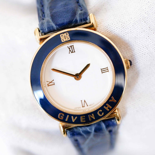 Givenchy Vintage Watch: Ladies 90s Golden with White Dial - New Old Stock