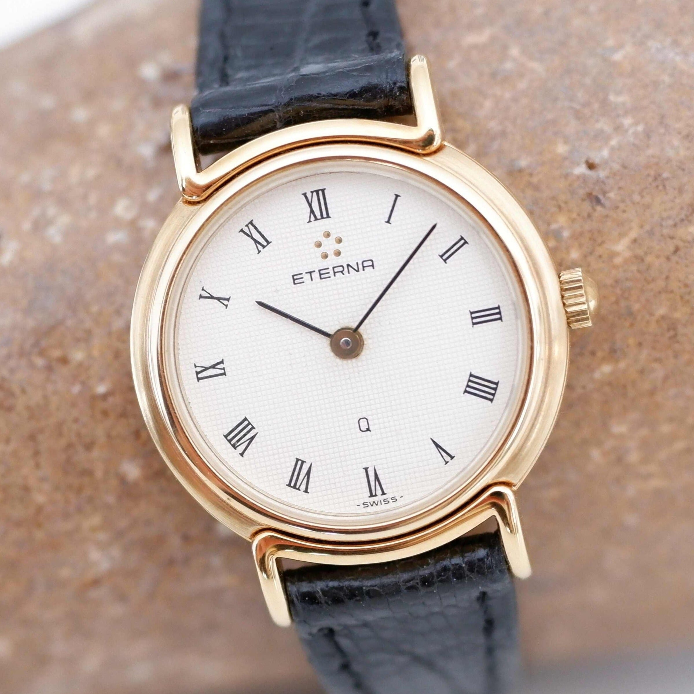 ETERNA　レディース 時計 Eterna Vintage Ladies Watch: 90s Gold with Elegant Roman Numerals