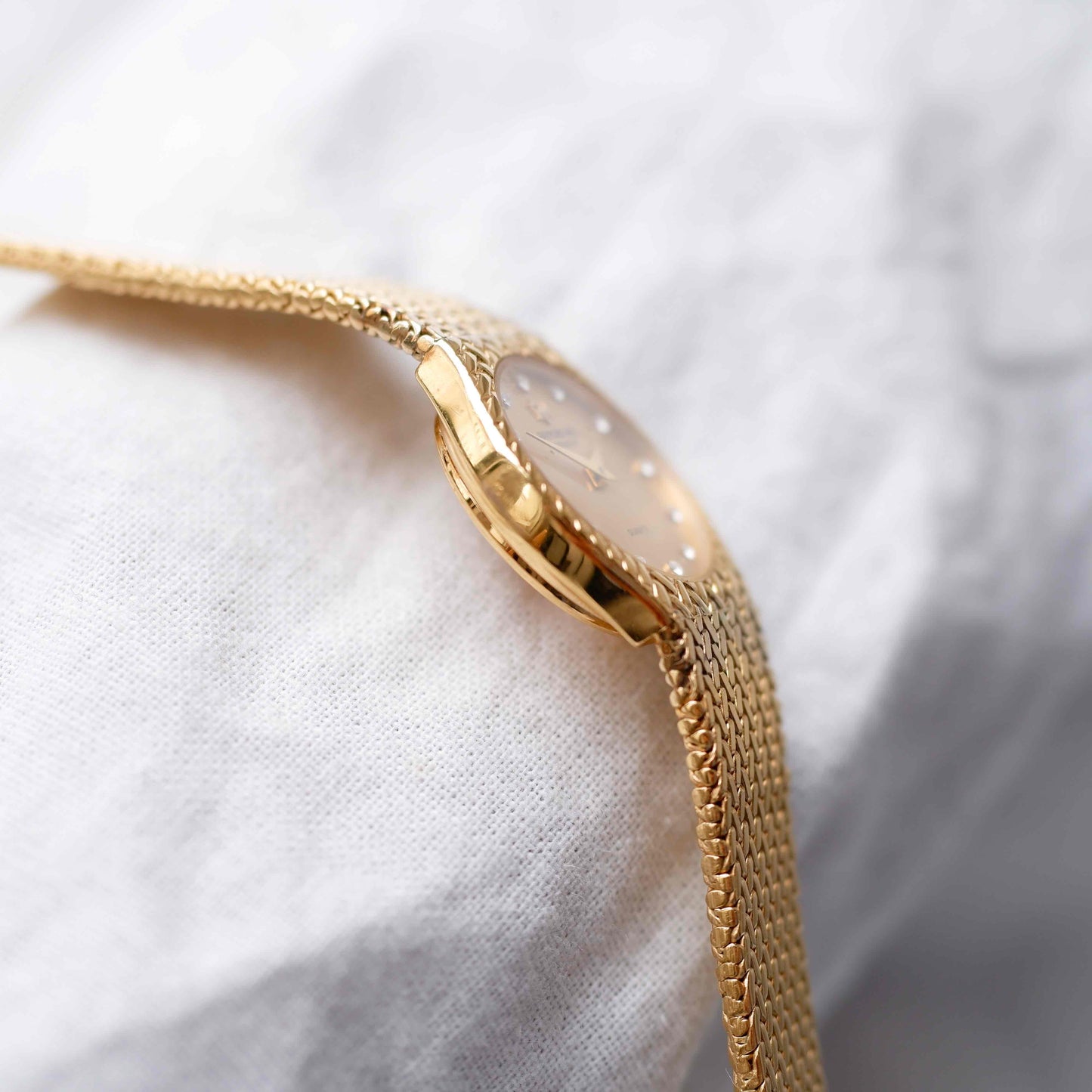 Raymond Weil Cocktail: Vintage Ladies 80s Gold with Diamond Numerals - NOS