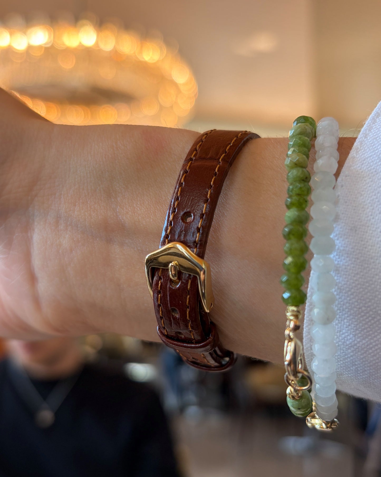 Tissot Vintage Watch: Ladies 90s Golden Iconic with White Roman Dial