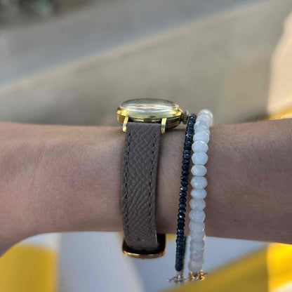 Pierpont Cocktail Watch: Vintage Ladies 50s Gold Arabic Numerals Mechanical