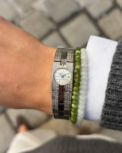 Ankra Cocktail Watch: Vintage Ladies Silver Style 60s White Dial Mechanical