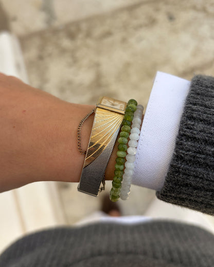 Pulsar by Seiko Cocktail Watch: Vintage Ladies 80s Gold Frozen White Dial