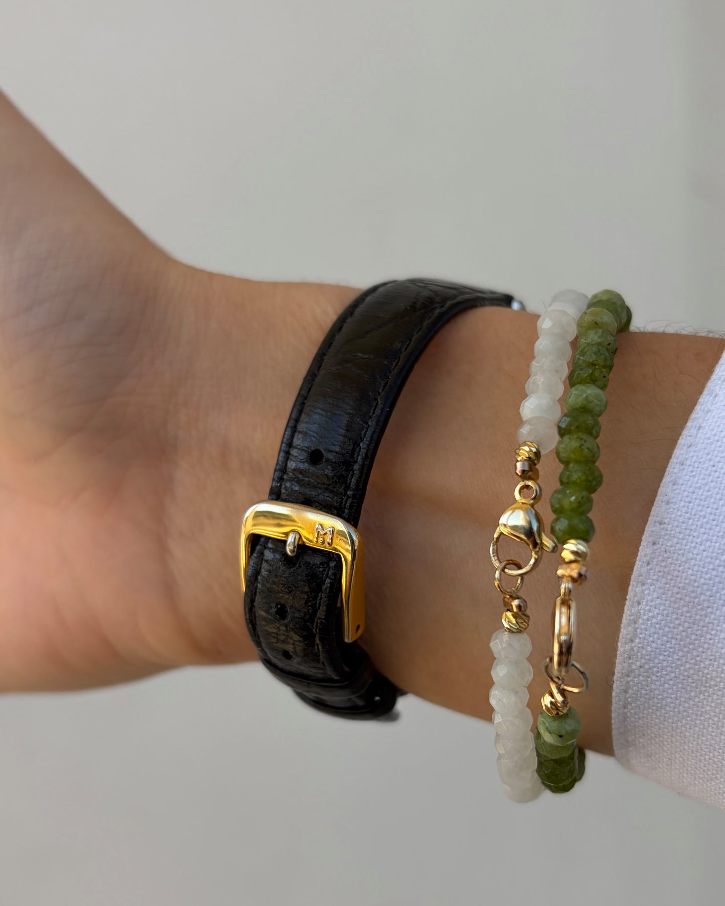 Junghans Vintage Watch: Ladies 90s Two Tone White Roman Dial