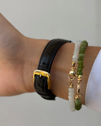 Junghans Vintage Watch: Ladies 90s Two Tone White Roman Dial