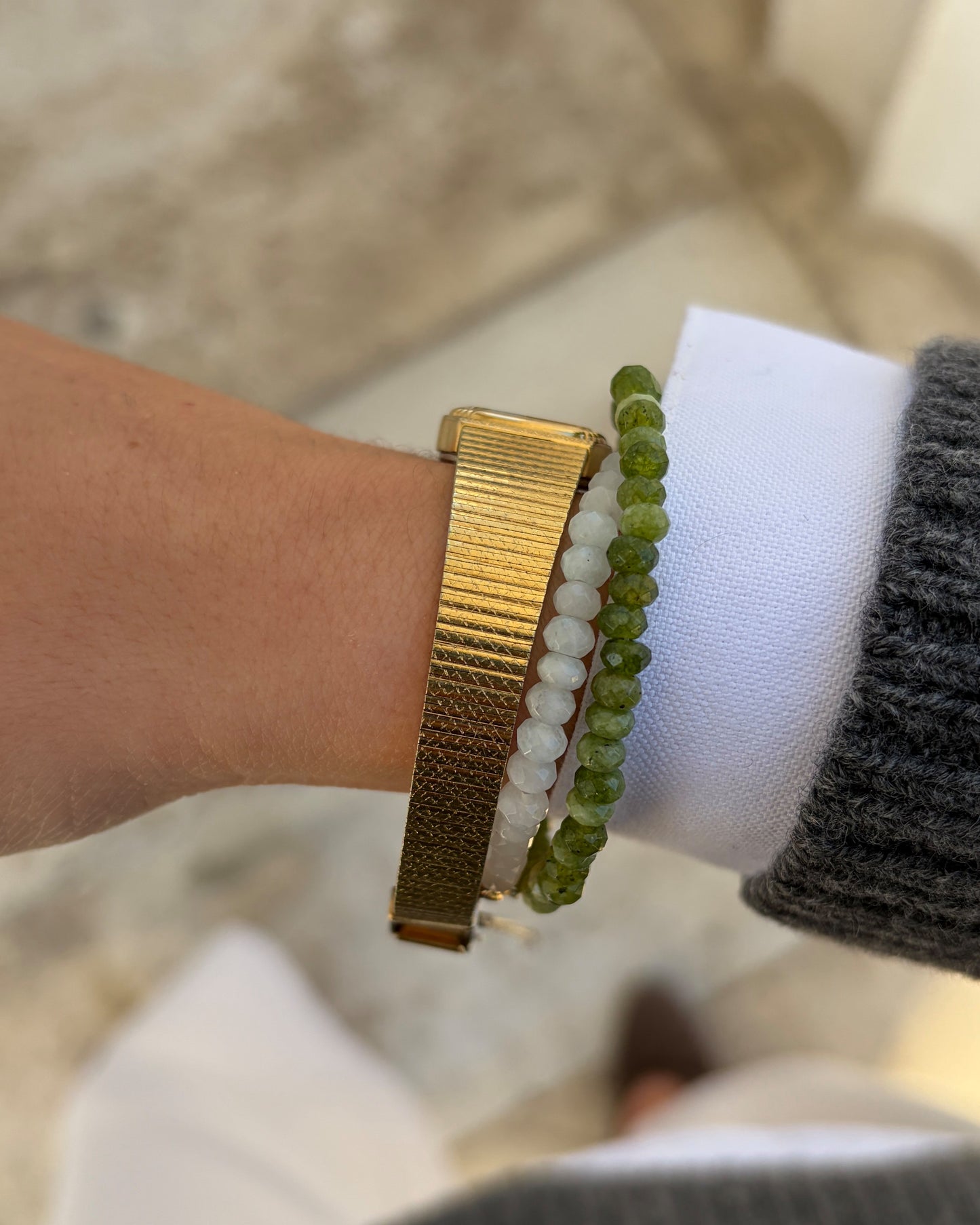 Orient Vintage Watch: 90s Cocktail Ladies Golden Integrated Bracelet