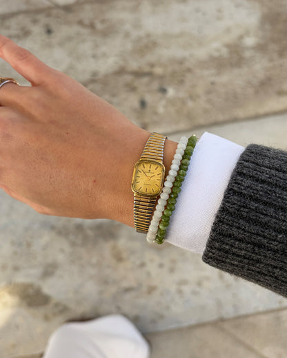 Junghans Cocktail Watch: Vintage Ladies Dainty 70s Golden Two-Tone