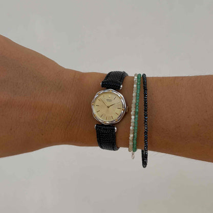 Seiko Vintage Ronde: Ladies Watch 80s Two-Tone Champagne Dial