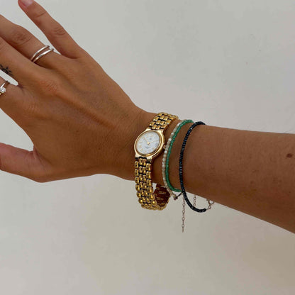 Givenchy Cocktail: Vintage Ladies 90s Gold White Dial with Roman Numerals