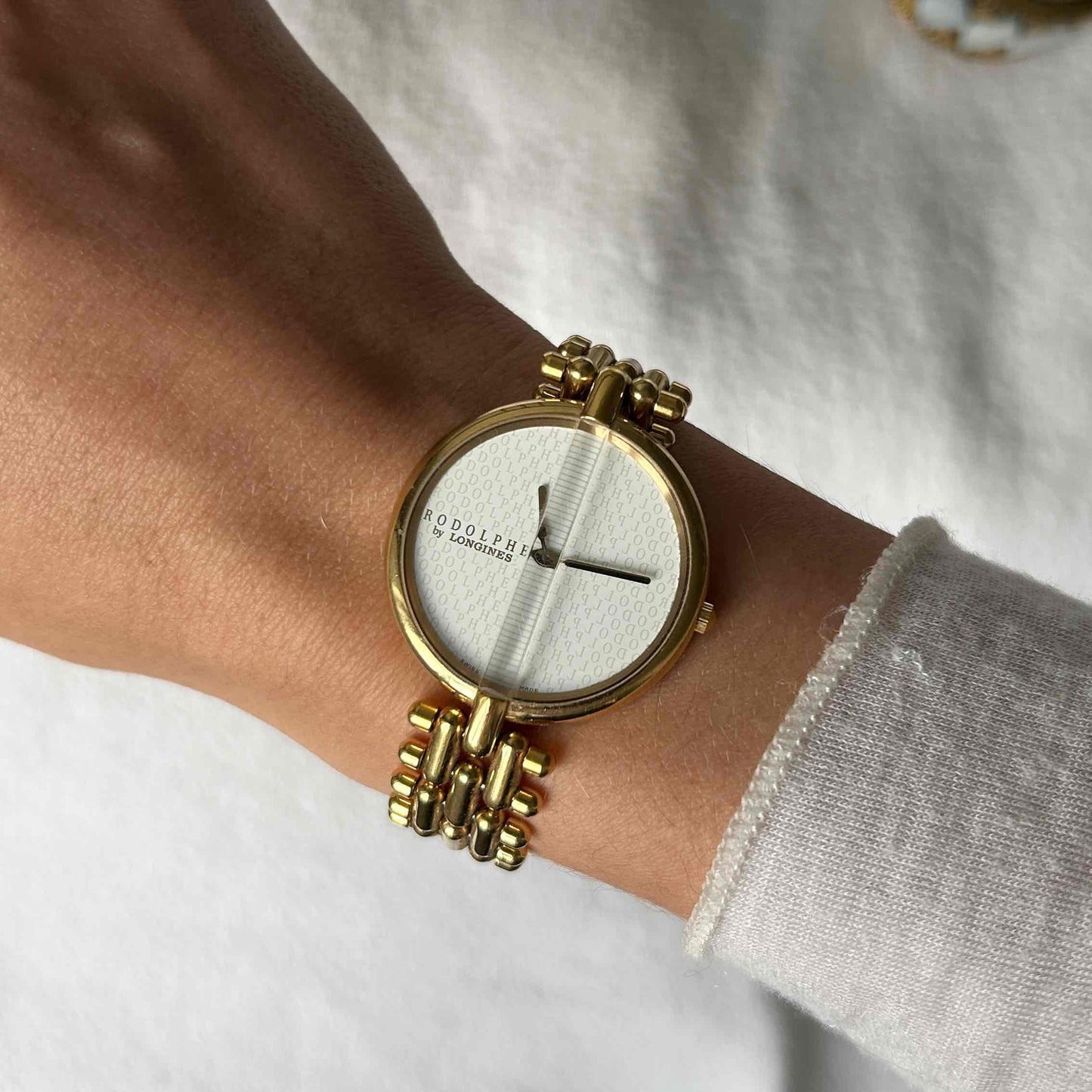 Longines Rodolphe Classic: Dainty Ladies 80s Golden with White Dial