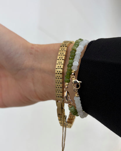 Seiko Cocktail Tank: Ladies Vintage 70s Structured Linen Dial Mechanical