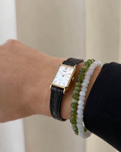 Pulsar Tank Watch: Vintage Cocktail Ladies 90s with White Dial