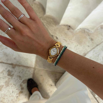Seiko Cocktail Watch: Ladies Vintage 80s White Roman Dial - MINT