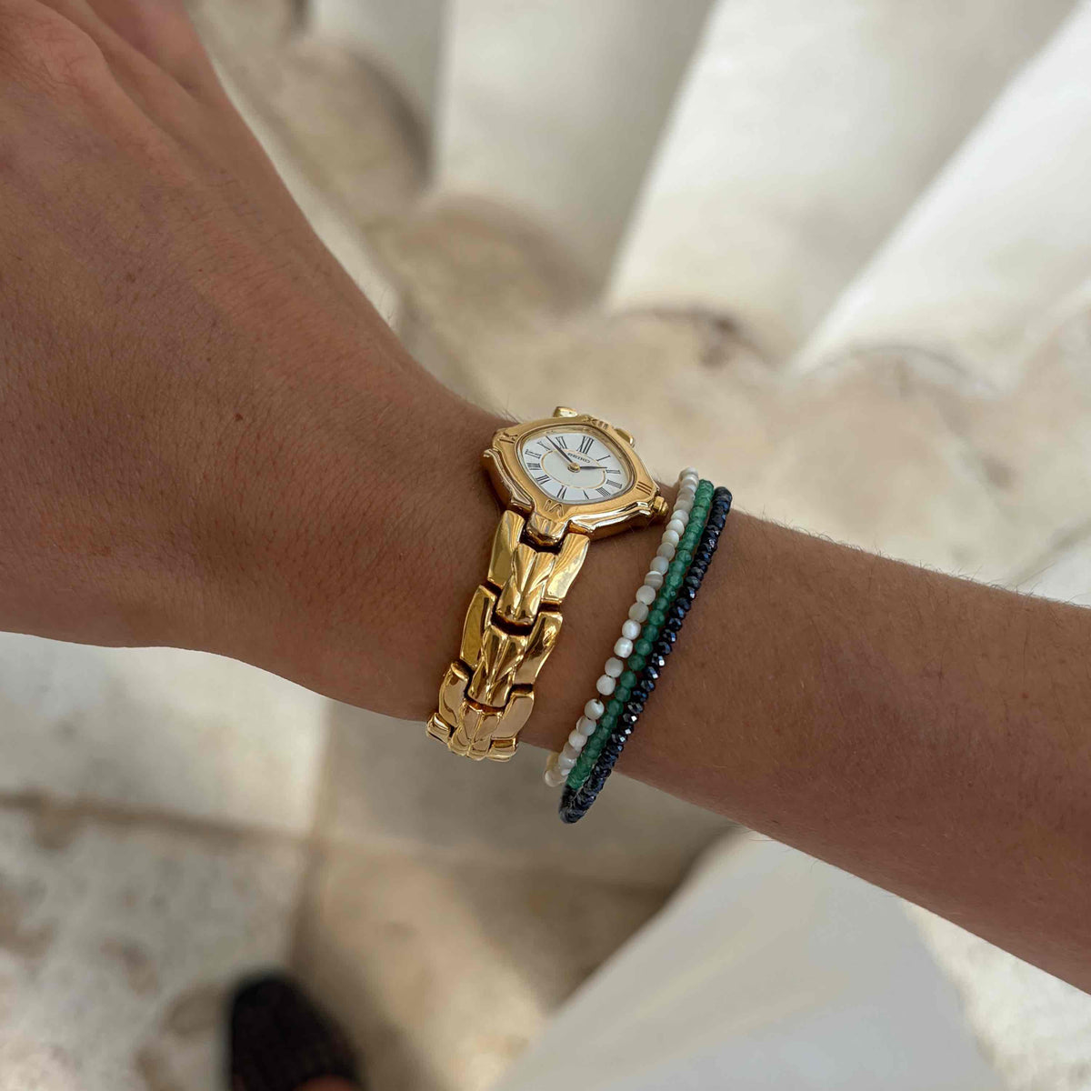 Seiko Cocktail Watch: Ladies Vintage 80s White Roman Dial - MINT