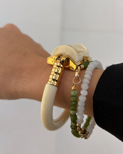 Lonlay Bangle Watch: Vintage Ladies 70s Golden Mechanical with Sunburst Gold Dial