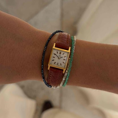 Omega Tank Watch: Vintage Ladies Golden 60s Mechanical White Dial