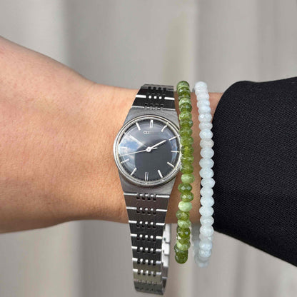Citizen Dainty Watch: Vintage Ladies 80s Minimal Black Dial Mechanical