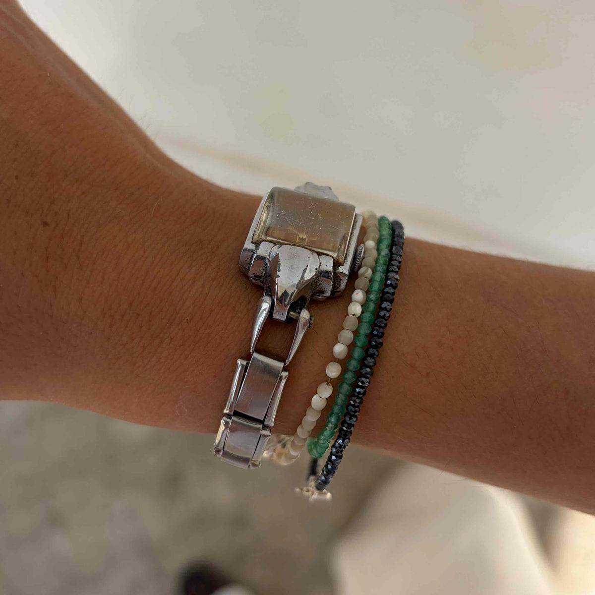 Ancre Cocktail Watch: Ladies 40s Mechanical Salmon Dial