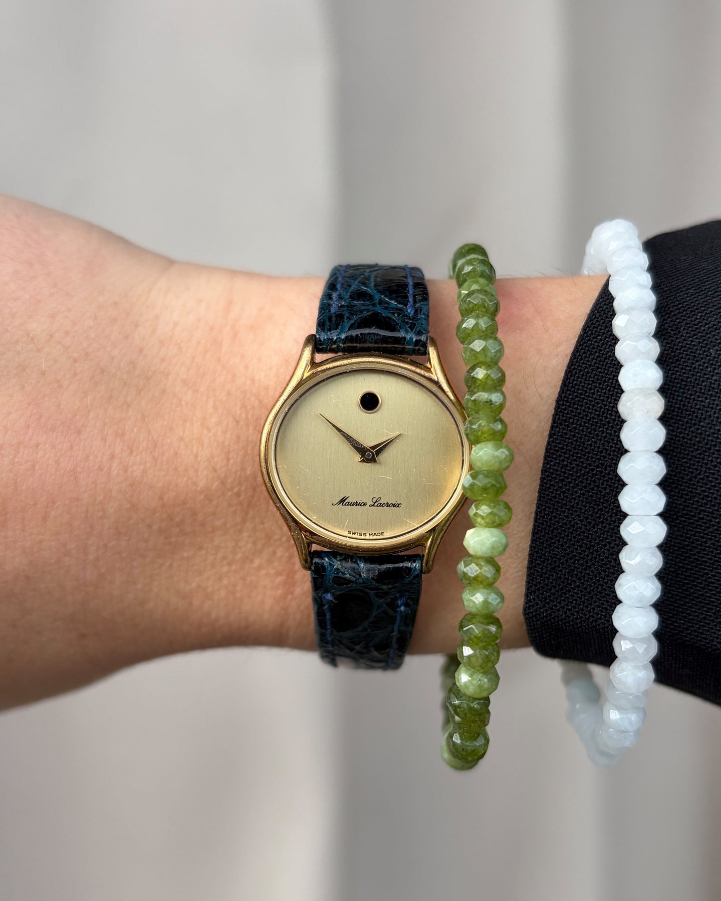 Maurice Lacroix Ellipse: Vintage Mechanical Ladies Watch 80s Gold Dial