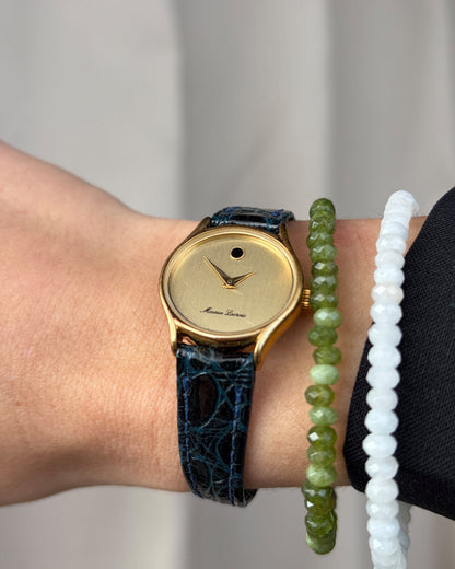 Maurice Lacroix Ellipse: Vintage Mechanical Ladies Watch 80s Gold Dial