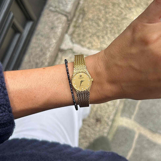 Raymond Weil Cocktail: Vintage Ladies 80s Gold with Diamond Numerals - NOS