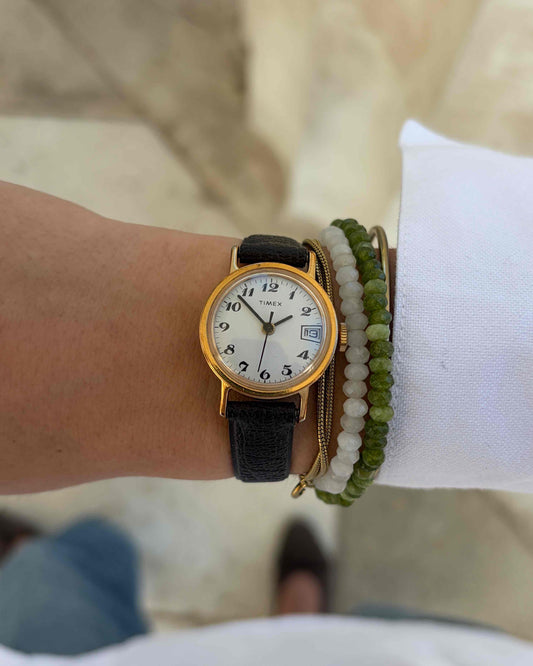 Timex Vintage Watch: Ladies 60s Mechanical Gold with Classic Arabic Dial