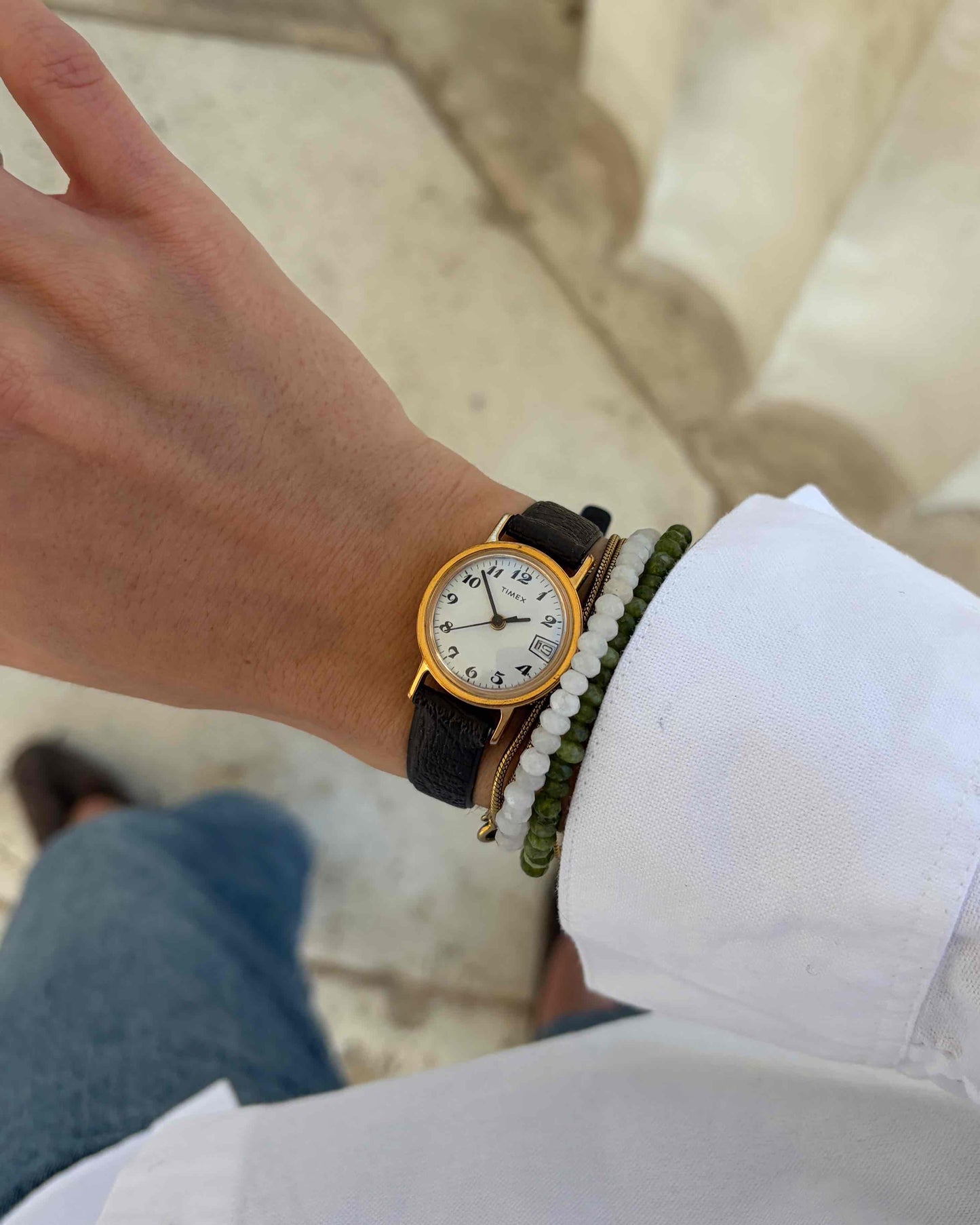 Timex Vintage Watch: Ladies 60s Mechanical Gold with Classic Arabic Dial