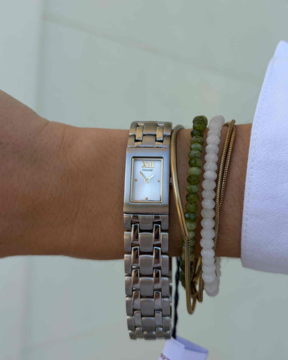 Pulsar Reverse Bracelet Watch: Ladies Vintage 90s Sunburst Dial - NOS