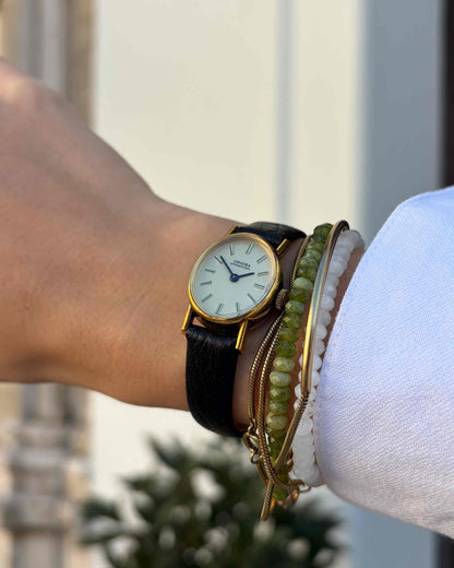 Oriosa Ellipse Watch: Vintage Ladies Cocktail 70s Golden Mechanical