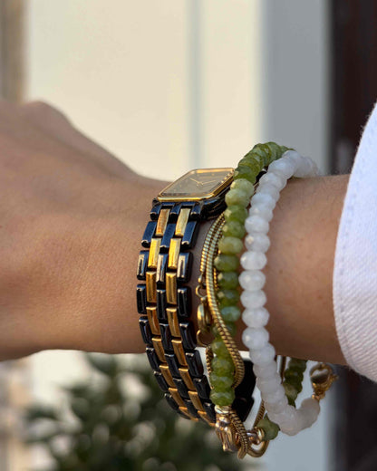 Citizen Tank Watch: Ladies Vintage 90s Black Two-Tone Bracelet