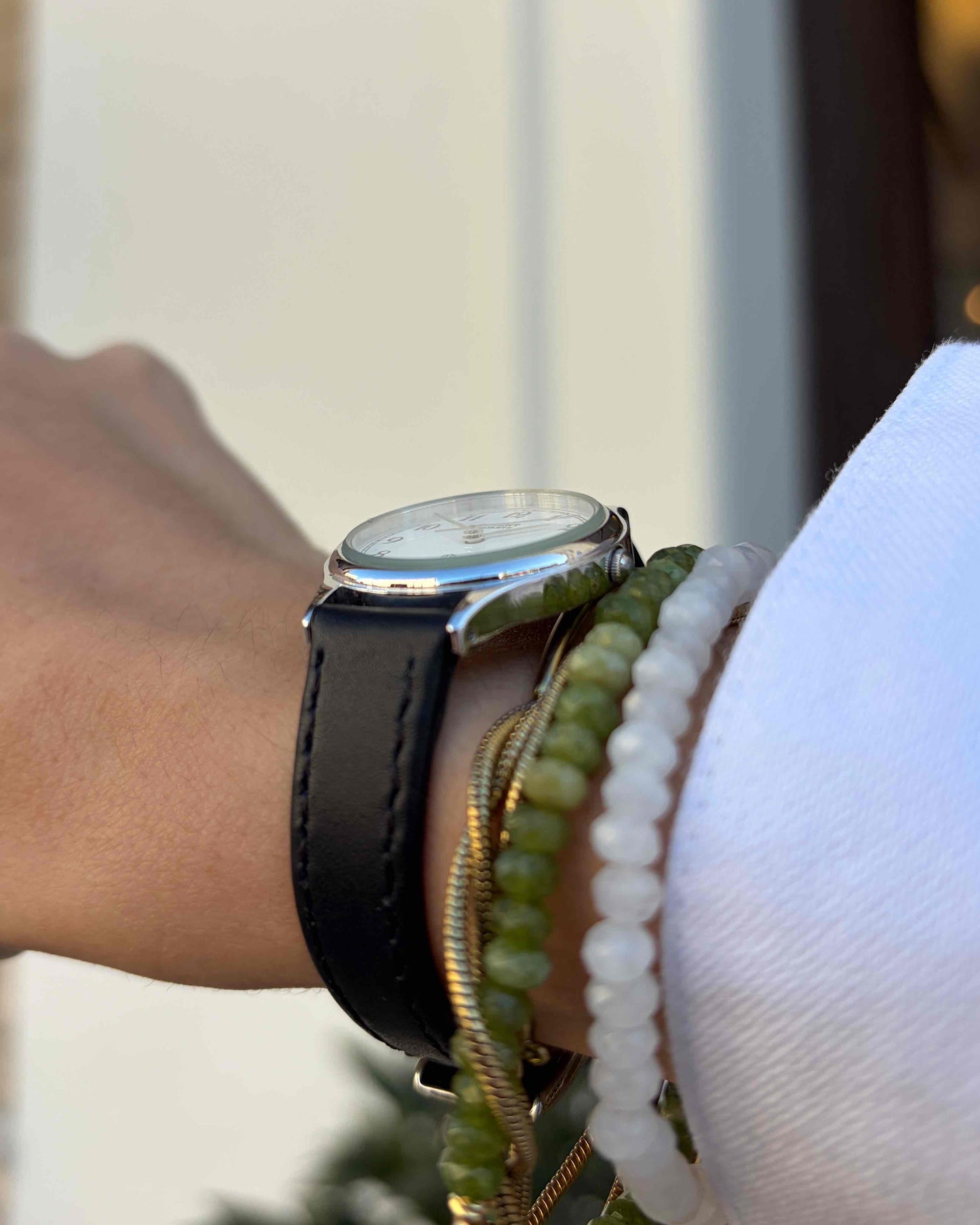 Orient Vintage Watch: Ladies Silver 90s White Dial Arabic Numerals
