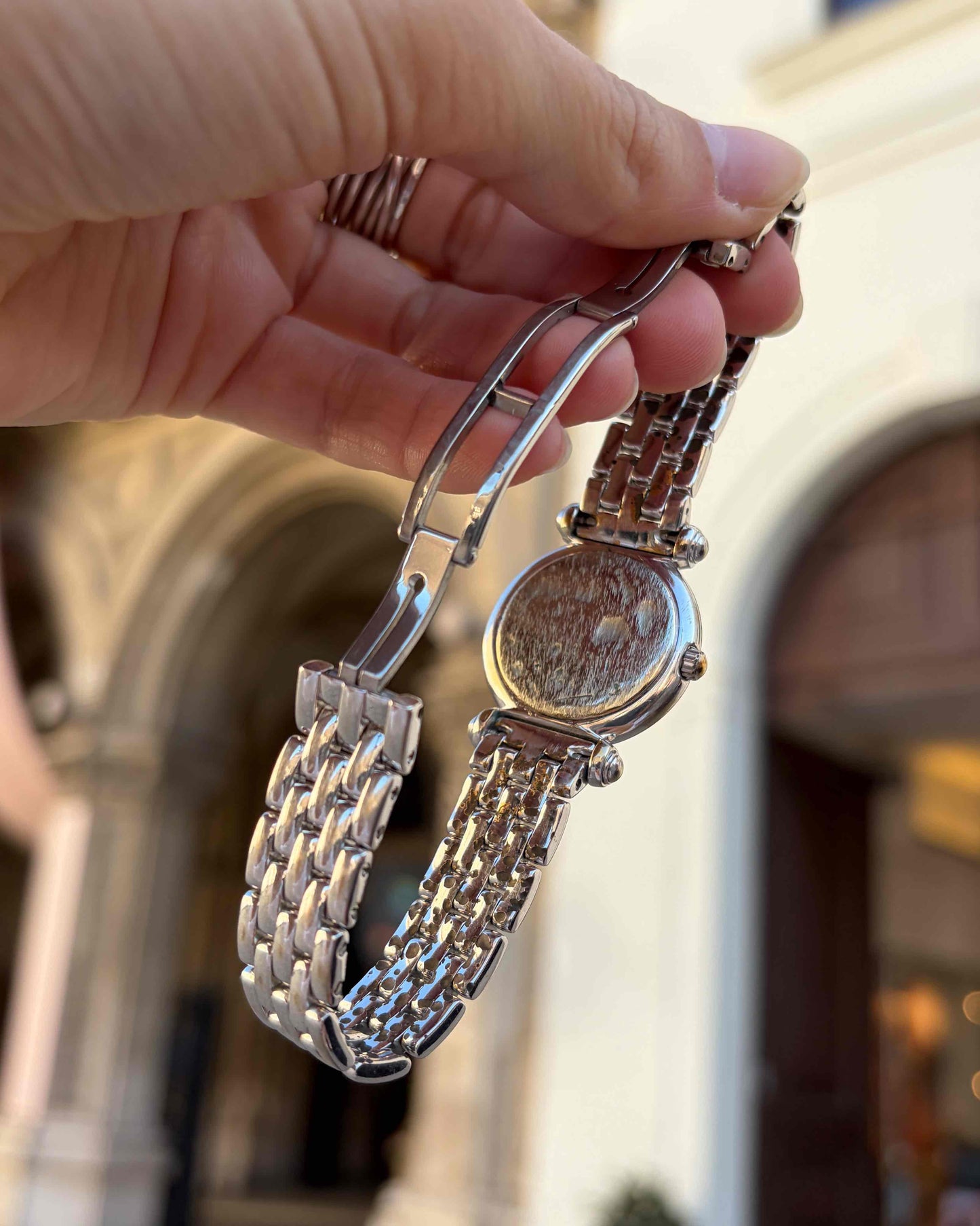 Raymond Weil Cocktail: Vintage Ladies 90s Silver with Roman Numerals