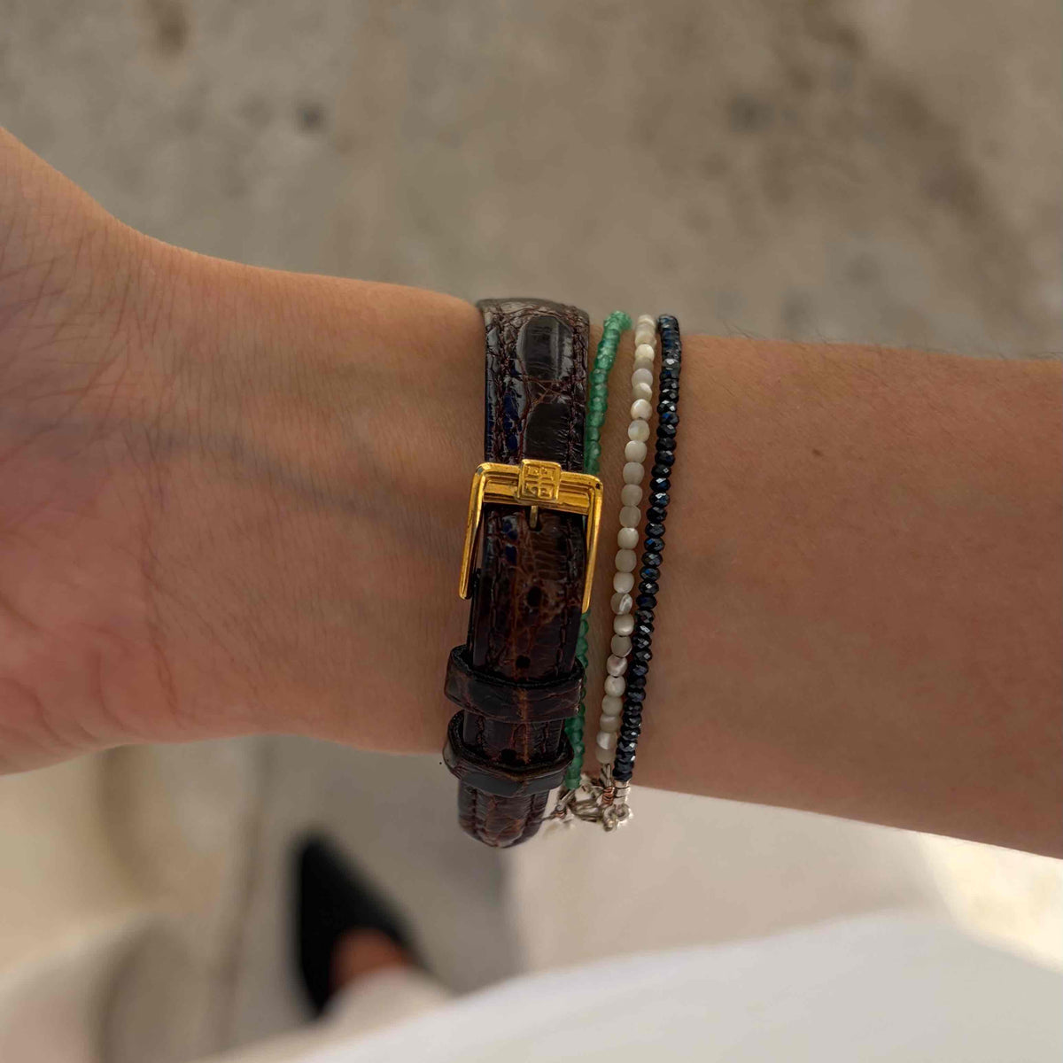 Givenchy Cocktail Watch: Vintage Ladies 90s Champagne Sunburst Dial - MINT