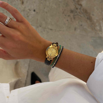 Givenchy Cocktail Watch: Vintage Ladies 90s Champagne Sunburst Dial - MINT