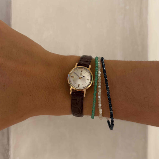 Tissot Cocktail Watch: Ladies 60s Mechanical White Sunburst Dial