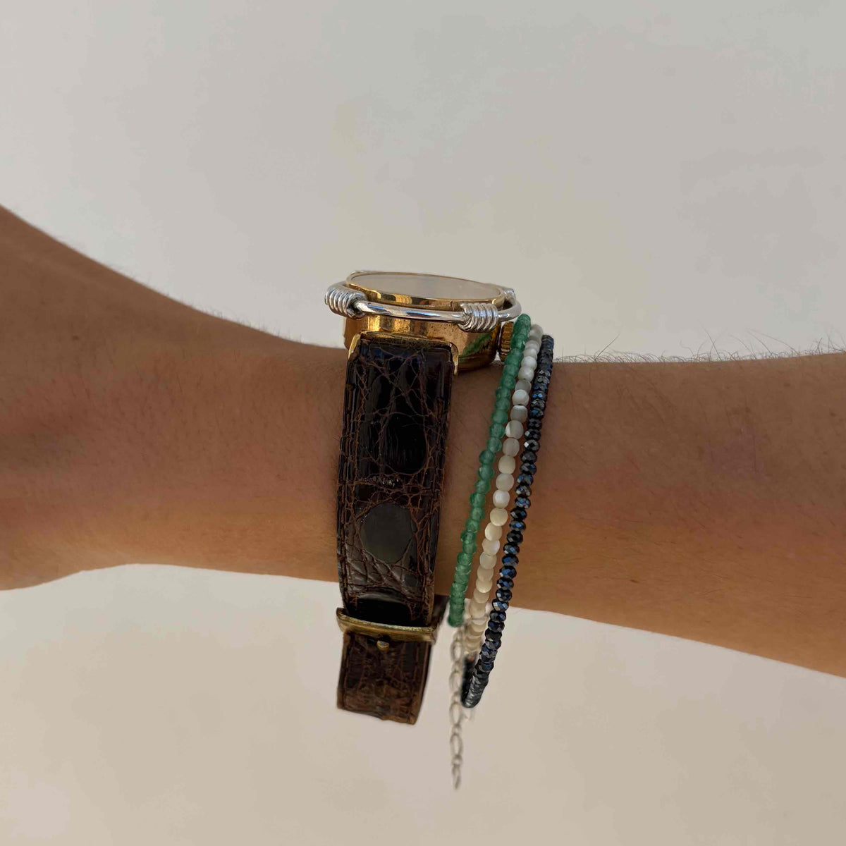 Marcel Boucher Watch: Cocktail 70s Two-Tone Sculptural Case Mechanical
