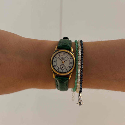 Seiko Vintage Alba: Ladies Watch 80s Two-Tone White Roman Dial