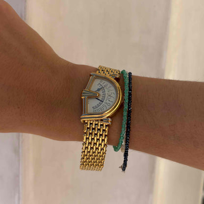 Jean d’Eve Sectora: Vintage Ladies Jumping Hour 80s Sector Ghost Dial
